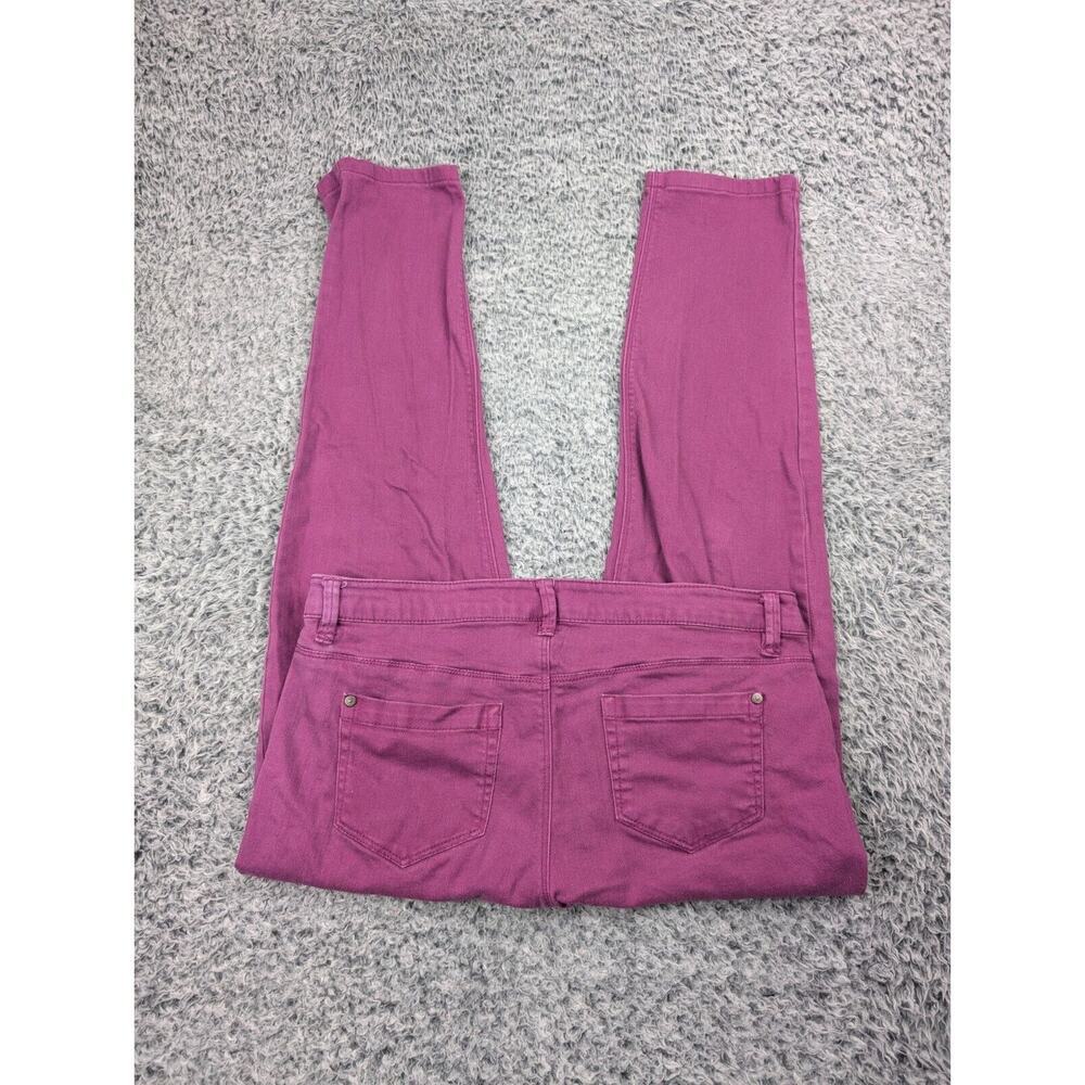 Sanctuary Jeans Women 30 Purple Slim Straight Denim Stretch Mid Rise Normcore